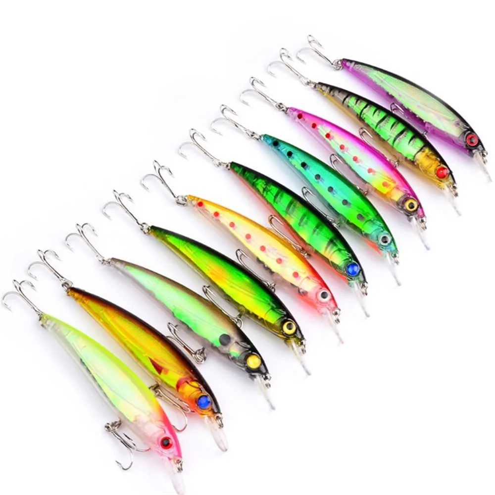 

1pcs Fishing Lure 11cm 13.4g Swimbait High Quality Minnow Wobblers Fishing Tackle 10 colors Crankbait Hard Artificial Bait