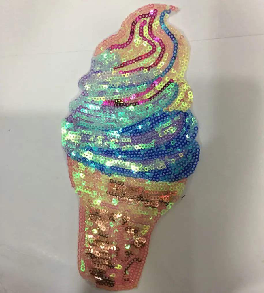 

Fashion pearl embroidery cloth paste ice cream sequins patch clothing sequins paste wholesale