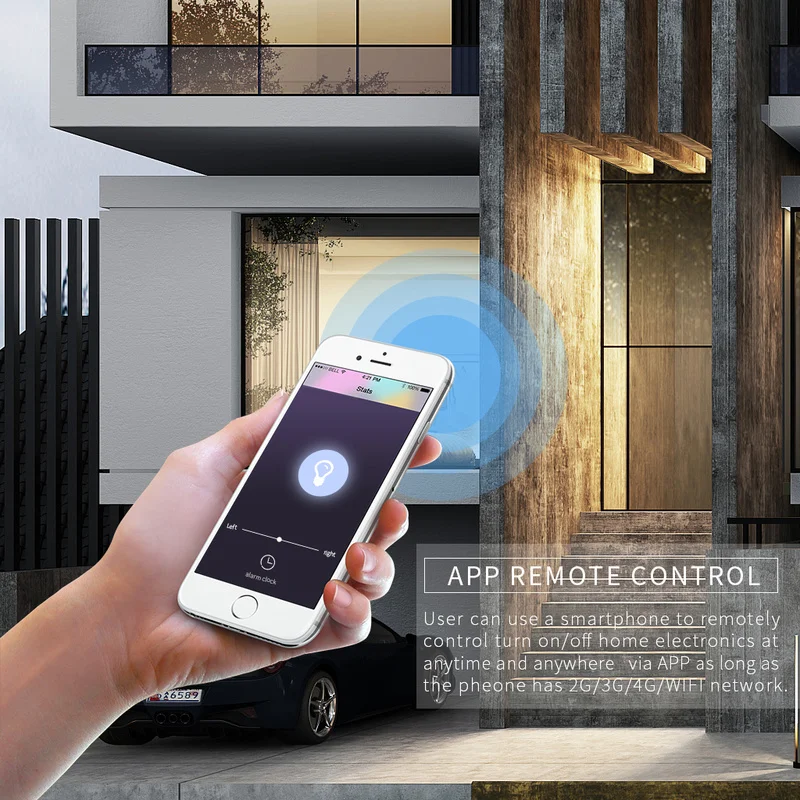 

Wifi Voice Control DIY Dimmer Wireless Remote Control Switch for Smart Home Automation Lights Switches Works with Dimmer Switch