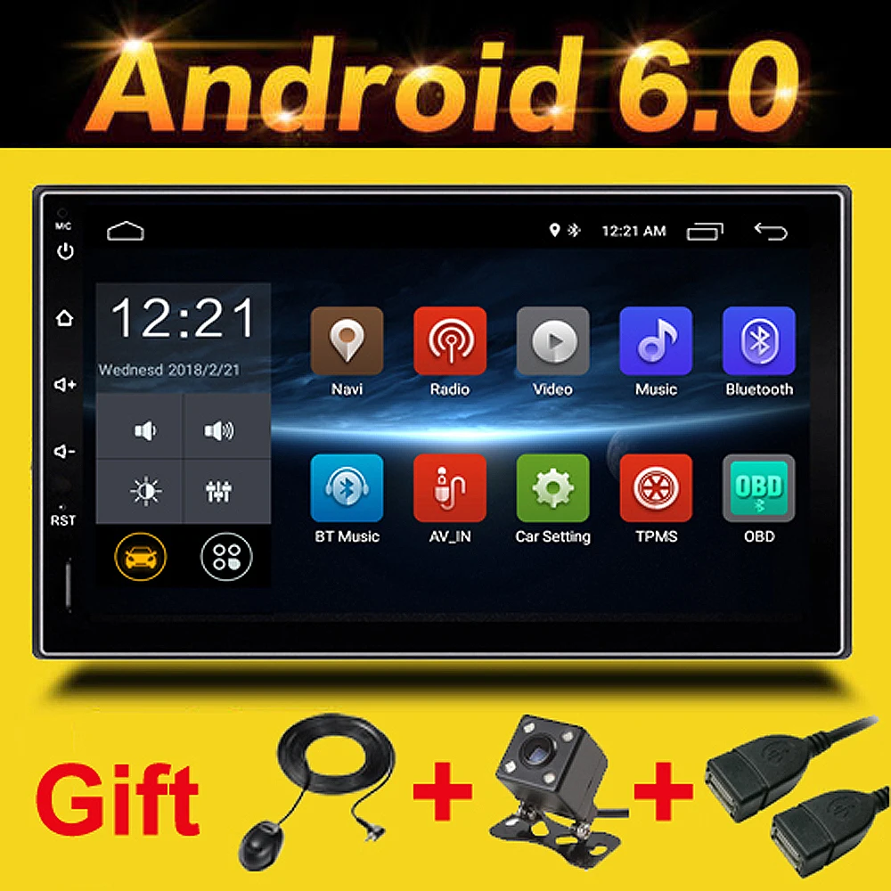 

Lexxson 2 din Android 6.0 8.0 car radio player gps universal with Navigator Bluetooth double din stereo autoradio