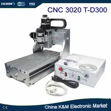 Бесплатная доставка 300 Вт ЧПУ 3020 Т-D300 DC мощность двигателя шпинделя гравировальный станок С ЧПУ бурения маршрутизатор