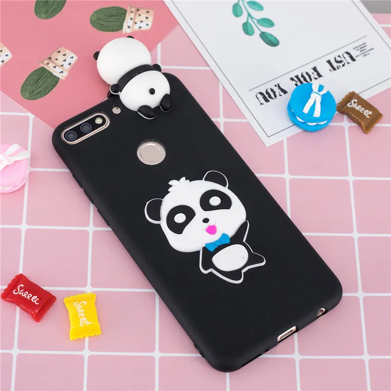 Y7 чехол для Coque huawei Y7 чехол s для huawei Y7 Prime чехол мультяшная 3D кукла игрушка Мягкий силиконовый чехол для телефона для женщин