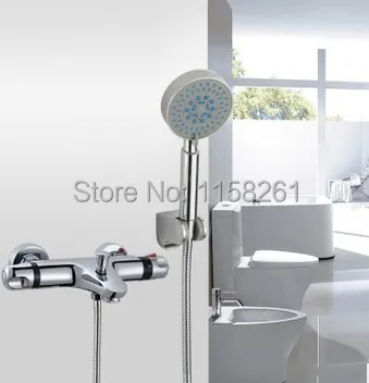 

Luxury High Quality Bathroom Chrome Rain Shower Set,Thermostatic Mixer control Shower faucet Set,Wall Mounted Free shipping 829C