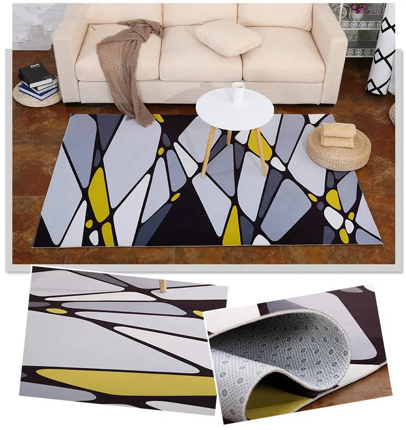6 мм ковер для чайной машины в скандинавском стиле, для гостиной, спальни, кабинета, дома, простой и современный ультра-тонкий