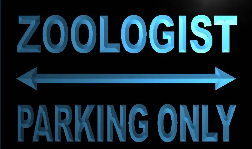 LN425- Zoologist Parking Only LED Neon Light Sign | Дом и сад