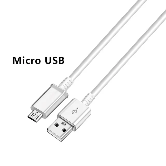 9V 1.67A USB адаптивный адаптер быстрой зарядки+ Micro/TYPE C кабель зарядного устройства для samsung Galaxy A50 S10 Note 8 9 J2 J3 J5 J7 - Цвет: micro usb cable