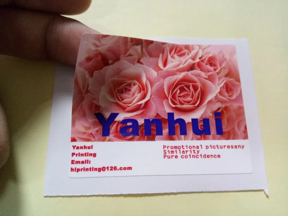

5x5" white vinyl sticker/full color printing custom/kiss cut sticker label