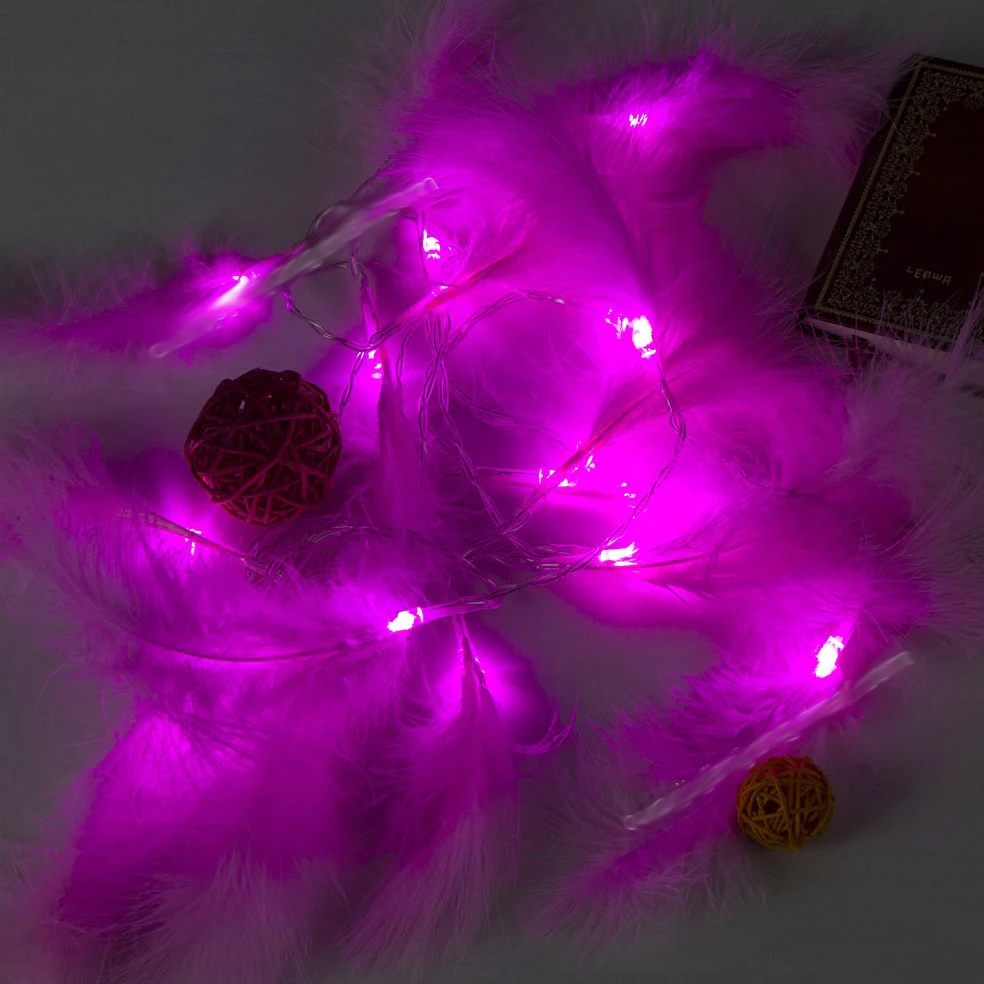 20Led-Fairy-Pink-Feather-Battery-Operated-Luminaria-String-Lights-2m-LED-Decor-For-Christmas-Garland-New (2)