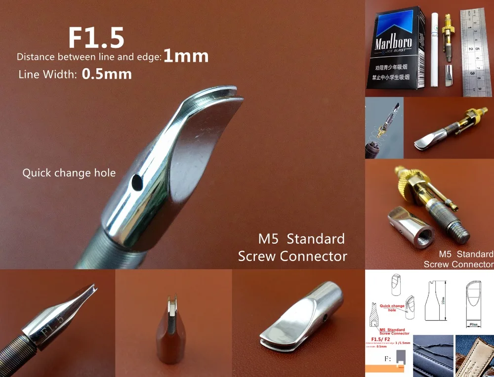 1pc F1.5 -F Typ Leather Craft Electric Edging Creasing Machine Press Line Replaceable Mini Head Tip Edger Creaser Groove Tool | Дом и сад