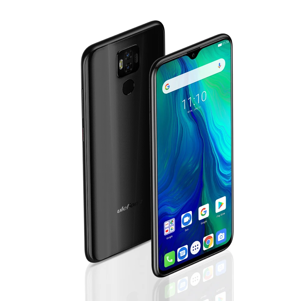 Отпечатков пальцев ID+ Разблокировка лица Ulefone power 6 Android 9,0 Восьмиядерный 6," 18MP смартфон 4 Гб 64 Гб 6350 мАч NFC 4G мобильный телефон