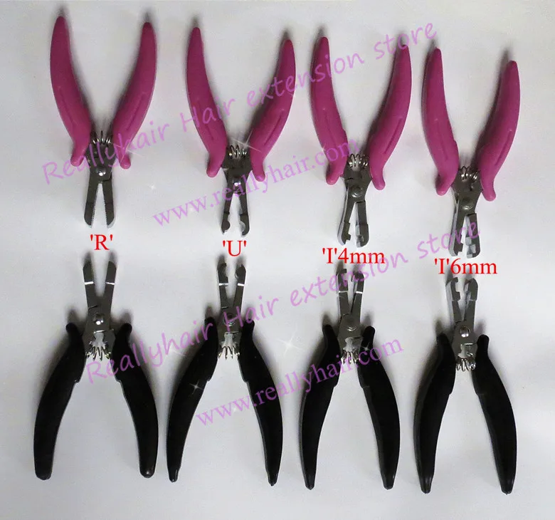 Оптовая продажа щипцы для наращивания волос с черной ручкой 4 мм|hair pliers|hair extension