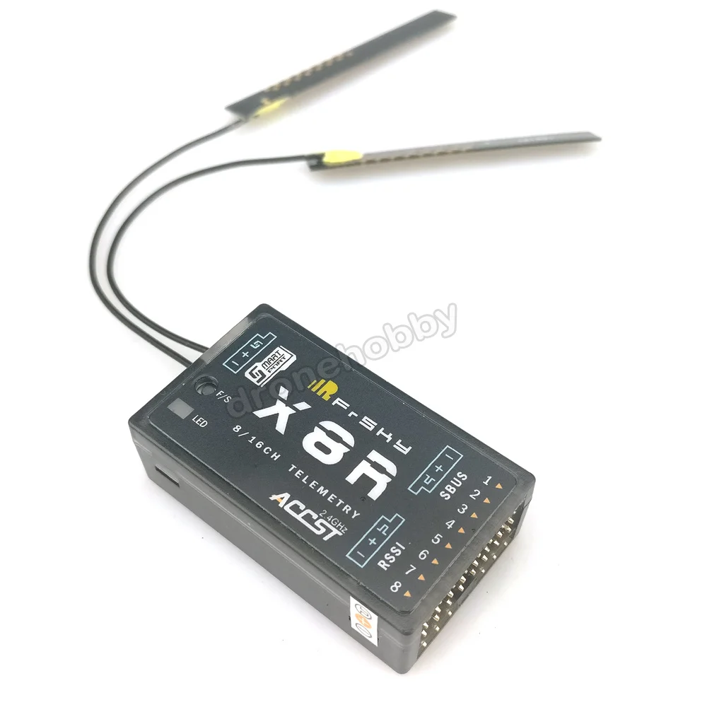 

Frsky X8R 2.4GHz 8/16Channel Telemetry S Bus Output Smart Port Receiver