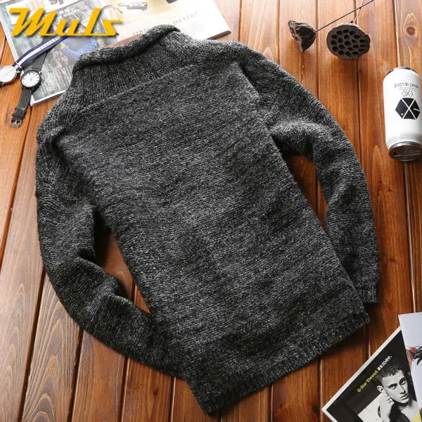 Мулс свитер-пальто мужчин V шеи толстые акриловые мужской свитер на осень-зиму мужской свитер черная куртка Вязаная одежда платье ms8933