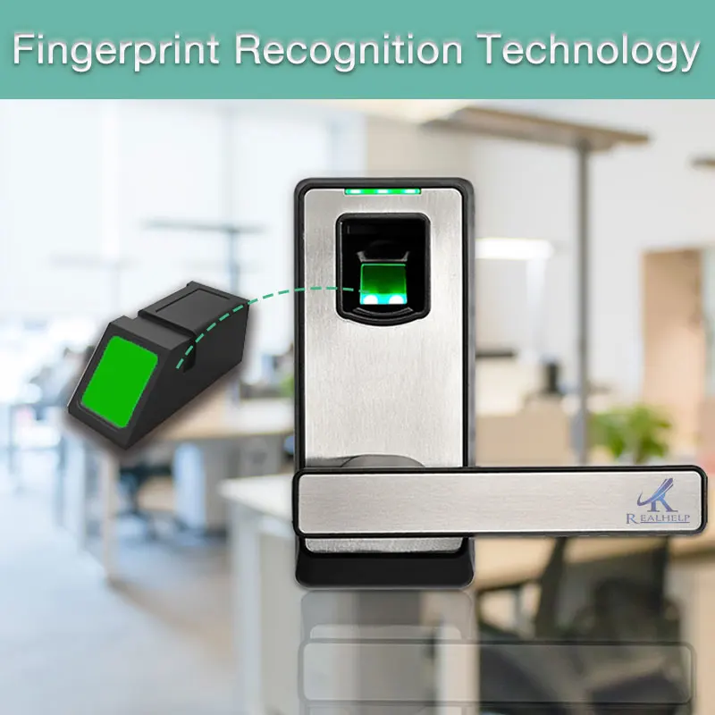 Single Latch Fingerprint Door Lock with admin management Reversible Handle for Right and Left Open the door Home Locks admin