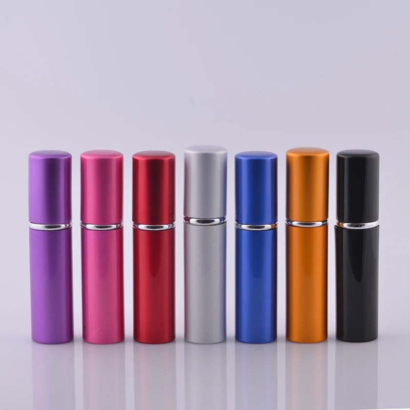 

MUB - 10ml (50 pieces/lot) Promotion Aluminum Pump Sprayer Bottles Refillable Perfume Atomizer Cosmetic Containers