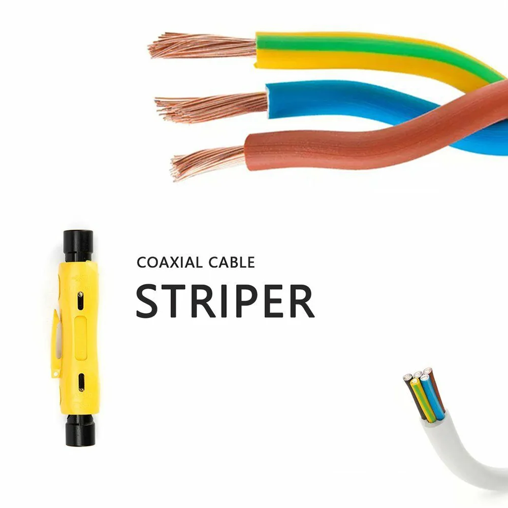 Портативный коаксиальный провод для зачистки проводной ТВ кабель для зачистки зажим коаксиальный кабель для зачистки видео провода обжимные плоскогубцы инструмент