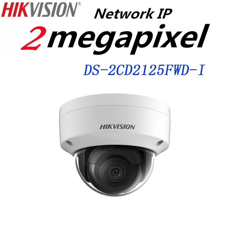 

HiK New Released H.265 IP Camera DS-2CD2125FWD-I 2MP Ultra-Low Light Network Dome Camera IP 67 On-Board Storage Support Upgrade