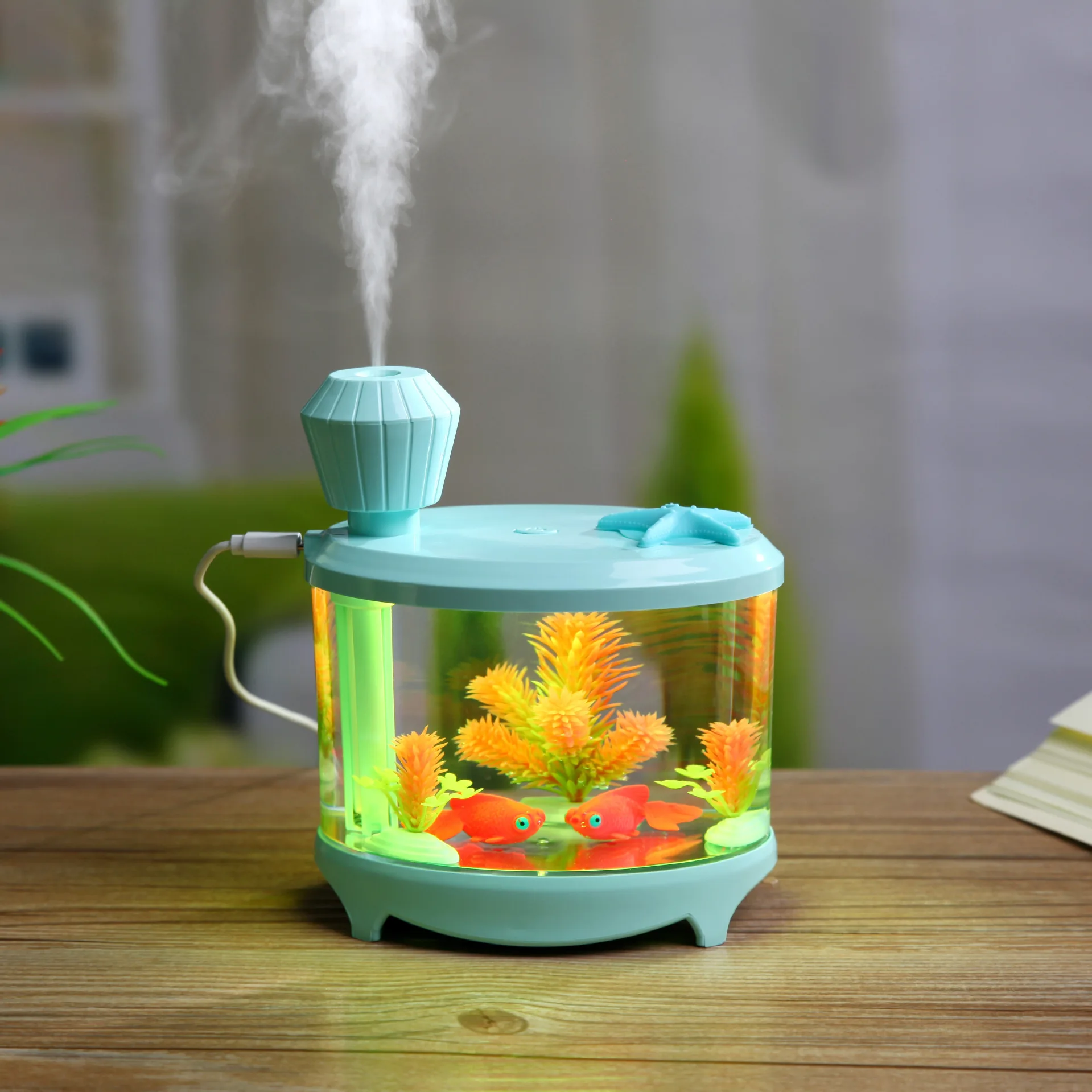 beautiful-landscape-fish-tank-humidifier-domestic-air-purifier
