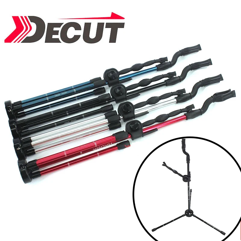 

DECUT Elbow Stand Archery Recurve Bow Stand Removable Collapsible Portable Bow Stand Bracket Aluminum Alloy Frame Holder