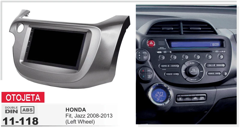 

frame+Car DVD radio Android 7.1.1 Autoradio GPS Player Headunit for honda jazz 2008-2013 left wheel 3g STEREO tape recorder