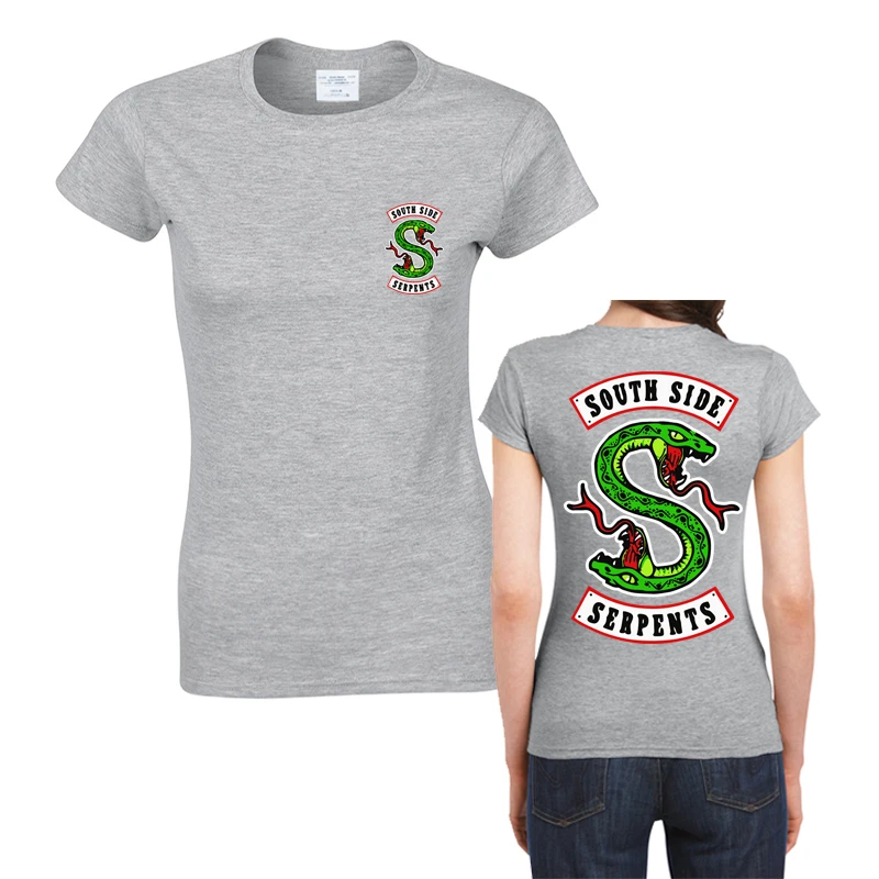 Футболка из хлопка для взрослых и женщин, летняя повседневная забавная футболка для девушек, топ, футболка(две стороны - Цвет: Gray