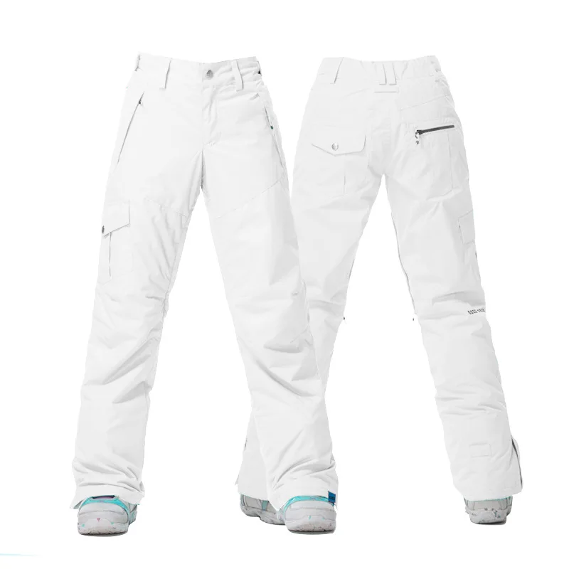 Камуфляжные оранжевые синие розовые фиолетовые черные белые Gsou Снежные Женские брюки для сноубординга лыжные штаны 10K водонепроницаемые ветрозащитные зимние штаны