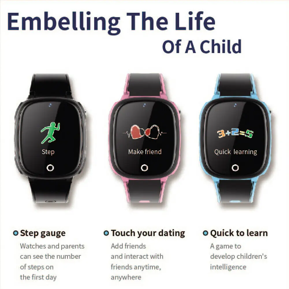 Children Kids Adult Smart Watch Bluetooth GSM Phone For ios Android US Ship enlarge