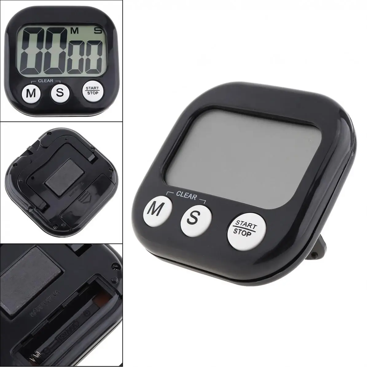 

Multifunction Electronic Digital Timer with Large LCD Display and Bell Prompt for Kitchen