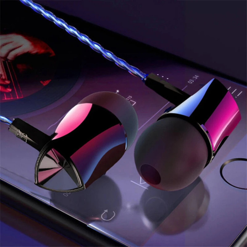 

3.5mm Heavy Bass In-ear Earphone Stereo Wired Sports Headset Earbuds Dynamic Earpieces for iPhone Samsung Phone Accessaries