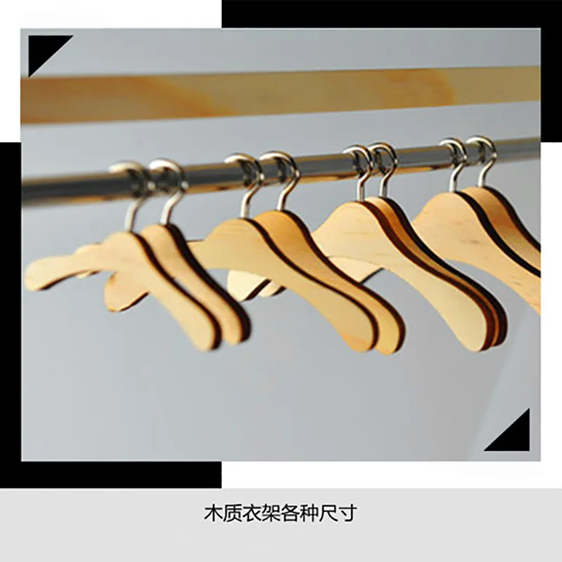 

Bybrana Wooden clothes hanger BJD 1/3 1/4 1/6 1/8 1/12 doll baby