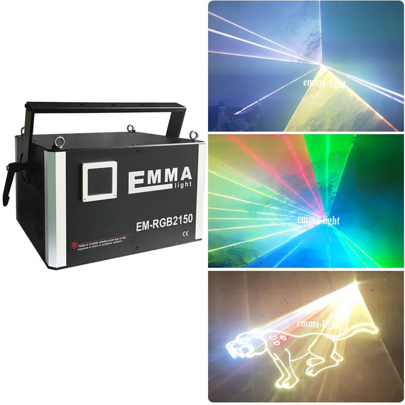15 Вт Полноцветный ILDA DMX SD-карта RGB аналоговая модуляция анимационный луч система