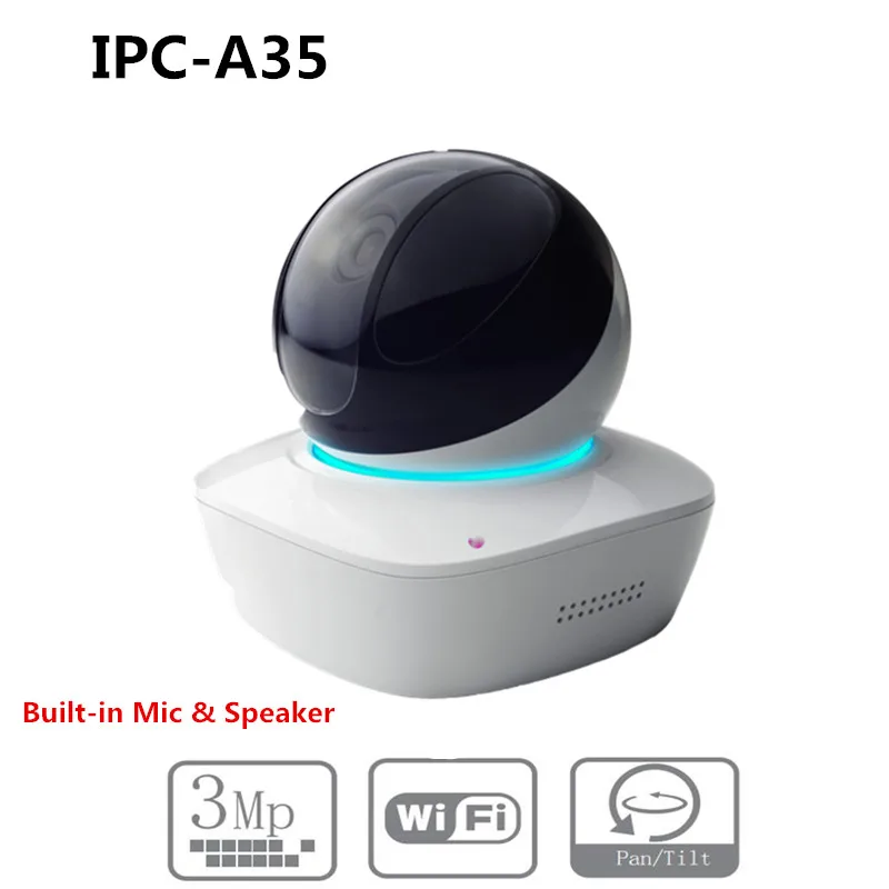 IP камера Dahua с поддержкой Wi Fi 3 Мп IR10M встроенный микрофон и SPK со слотом для SD карты
