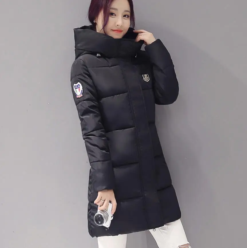 

2017 women cotton basic jackets coat was thin in the long section tops women's cotton jacket winter coats 62145