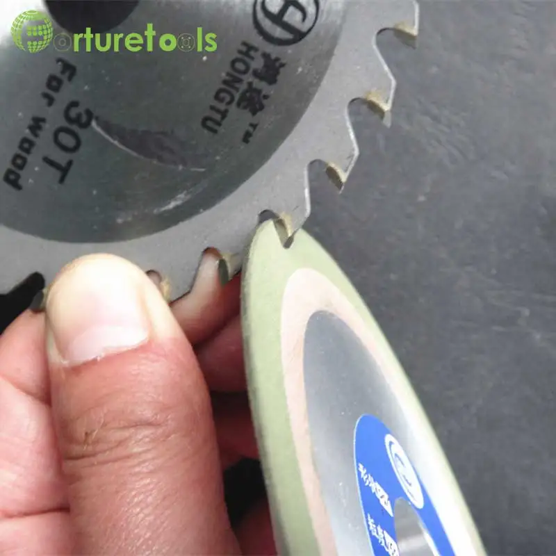 Diamond grinding wheel for HSS blade teeth woodworking sharpening wheels forturetools PDX green wheel 4/5/6 inch Diameter R003c