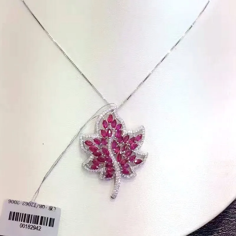 Женское Ожерелье с листьями из драгоценных камней 2 х4 мм|fine jewelry|jewelry pendantjewelry necklace