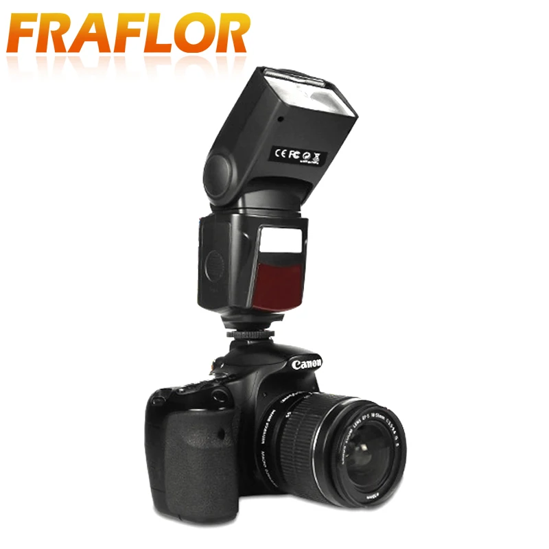 270 Degrees Rotation LCD Flash Speedlite Light Mode M/S1/S2 for Standard Hot Shoe for Canon Nikon Sony 5800K Color Temperature