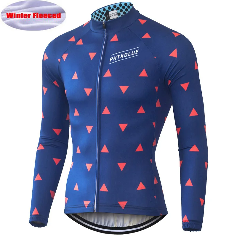 

Phtxolue Cycling Jerseys Winter Thermal Fleece Warm 2017 Pro Mtb Long Sleeve Men Bike Wear Clothing MTB Cycling Clothing