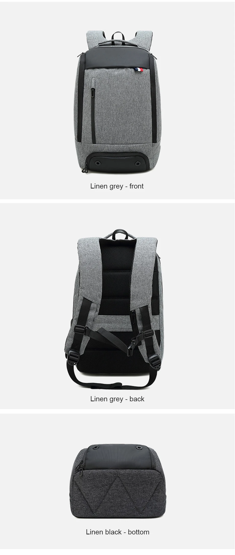15.6 Inch Laptop Backpack Bag Mens Women Travel Bags Keep Cool Warm Large Capacity Men's Business Backpacks Men Female Smart Bag (13)