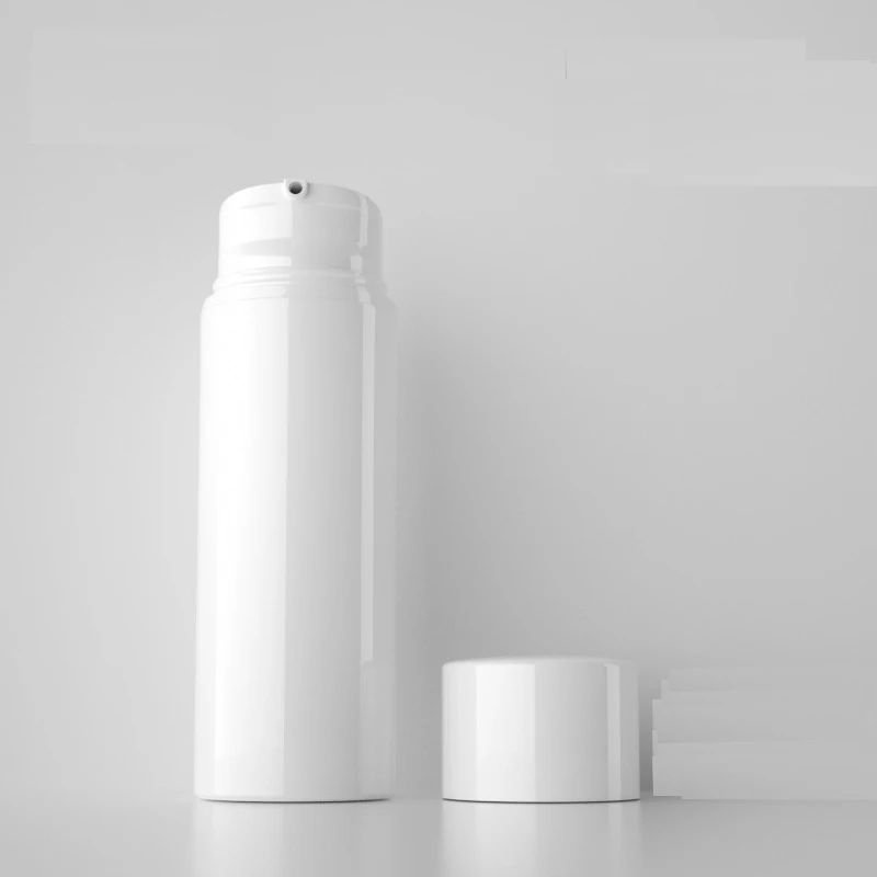 3pcs Emulsion Vacuum Pump Vessel Cosmetic Bottle Pressing White Lotion Container Empty Refillable Travel Bottle With Vacuum Plug