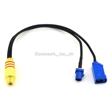 

10 Pieces 2 in 1 Fakra C Plug Male and Female to RCA Female Connector Extension Cable RG174 20cm