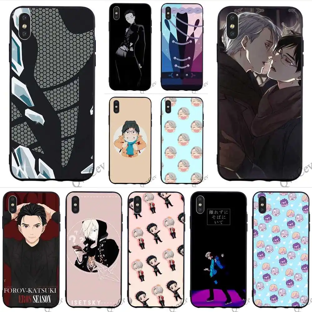

Protective Yuri On Ice Phone Case for iPhone 7 Cover Xs Max 11 pro XR X 8 Plus 6 6S 5S 5 SE Skin