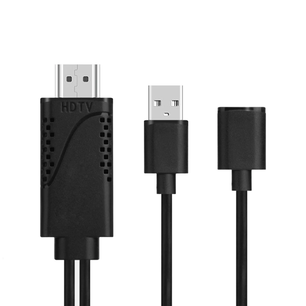 

New 1080P TV Connection USB Female to HDMI Male HDTV Adapter Cable for Phone Android Cable