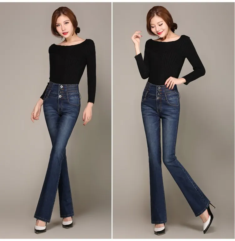 2019 сезон: весна–лето новые женские джинсы крутые джинсовые Штаны с высокой посадкой женские светло-голубой цвет женские узкие джинсы