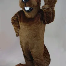 Лесное животное талисман Барни Бобр костюм талисмана ростовой костюм мультяшный персонаж одежда для карнавала, вечеринки костюм кунг-фу панды SW852