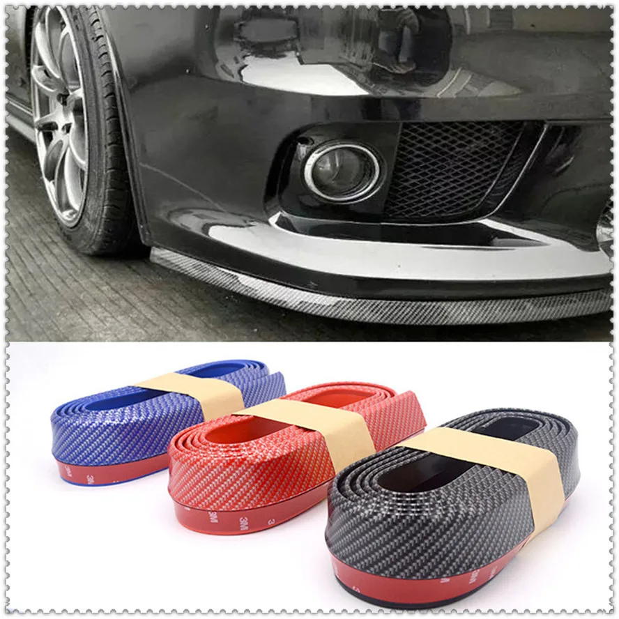 

Car Strip Splitter Spoiler Door Bumper Carbon Fiber for KIA RIO K3 K4 K5 Sportage SORENTO venga Hyundai Avante Sonata