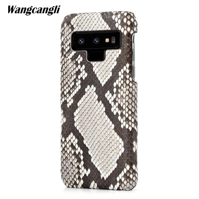 

Leather python skin cover back cover For Samsung Note 9 case python skin high-end custom phone case For Samsung a3 a5 a7 2017