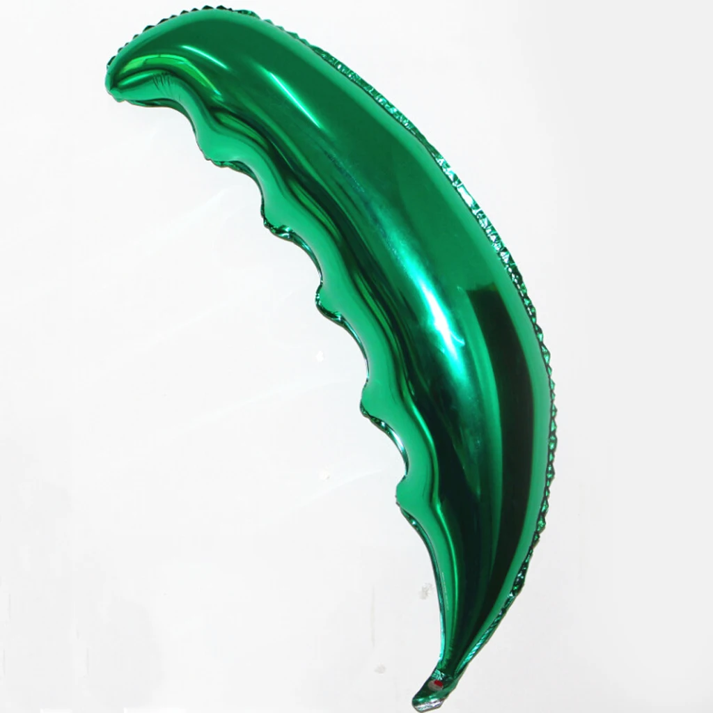 6x Palm Tree Leaf Green Hawaiian Beach Party Balloon Wedding Decor