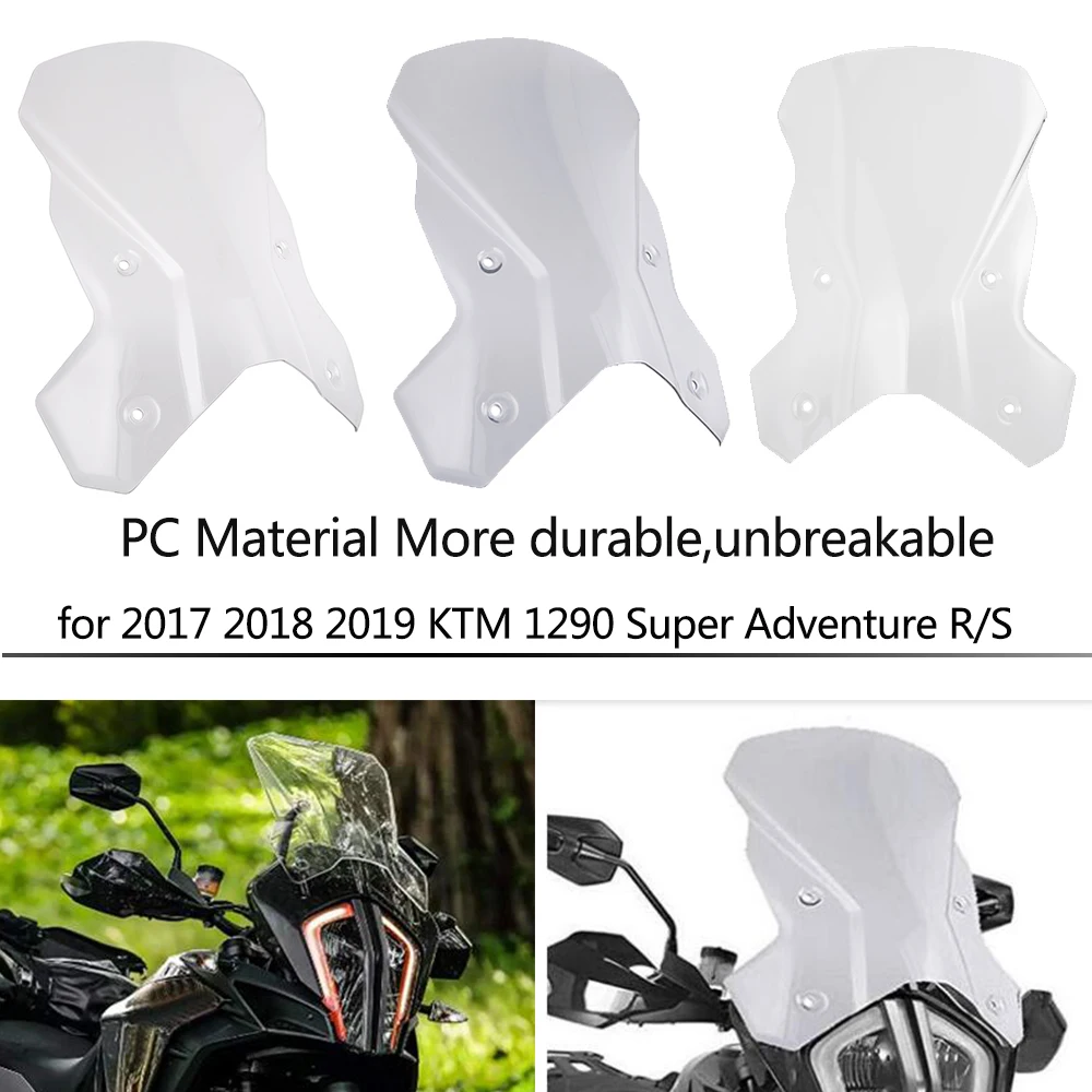 

Motorcycle Accessories Windshield Windscreen Screen Headlight Cover Windscreen for 2017 2018 2019 KTM 1290 Super Adventure R/S