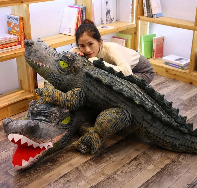 

Simulation Crocodile Ocean Plush Toy Big Size Doll Pillow Doll Creative Animal Decoration Kids toys for Children Girlfriend Gift