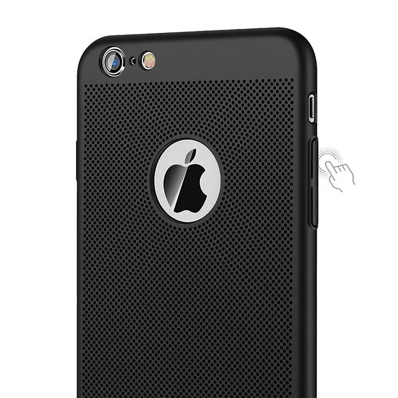 Portefeuille For iPhone X Case Breathable Cooling Heat Dissipation Protector Cover For Apple iPhone 8 Plus 8plus 7 6 6S 5 5S SE (3)
